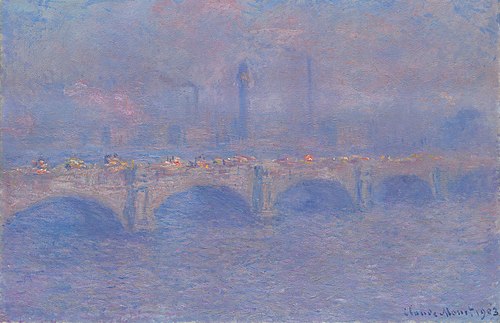 Waterloo Bridge, Sunlight Effect, 1903, Claude Monet