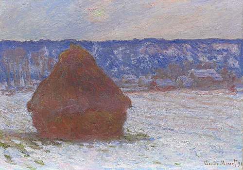 Meules, effet de neige, 1890, Claude Monet