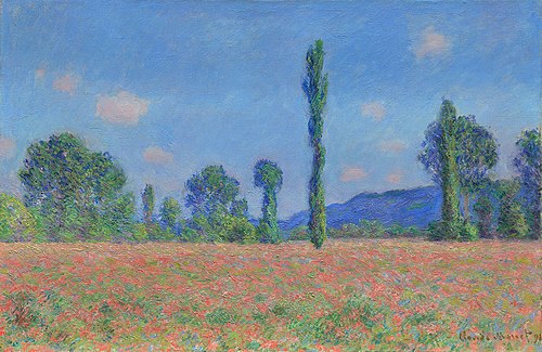 Champ de coquelicots à Giverny, 1891, Claude Monet
