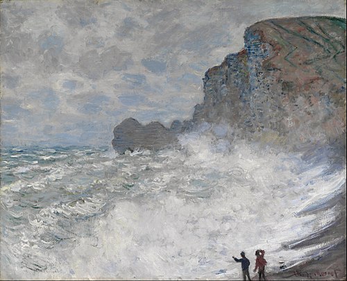Rough weather at Étretat, 1883, Claude Monet