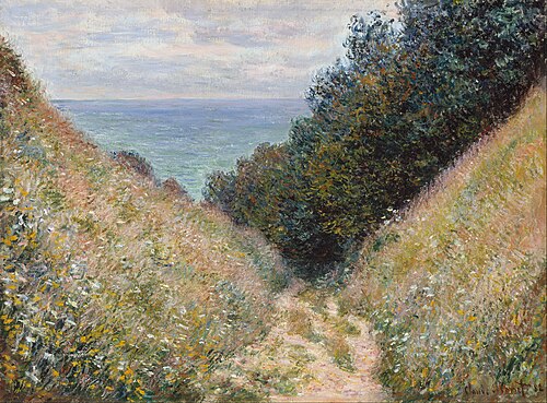 Road at La Cavée, Pourville, 1882, Claude Monet