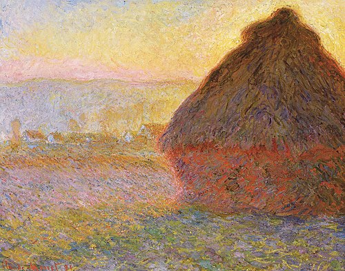 Grainstack (Sunset), 1891, Claude Monet