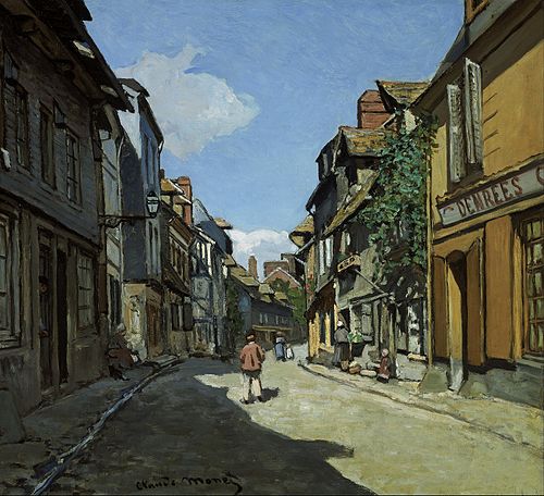 Rue de la Bavole, Honfleur, 1864, Claude Monet