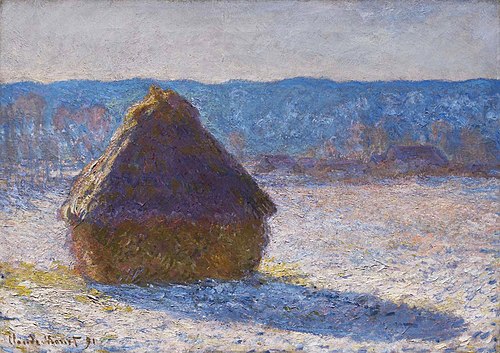 Grainstack (Snow Effect), 1891, Claude Monet