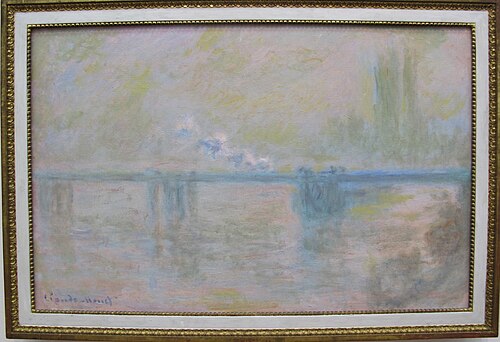 Charing Cross Bridge (overcast day), 1900, 1900, Claude Monet