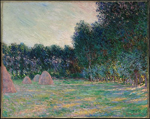 Meadow with Haystacks near Giverny, 1885, Claude Monet