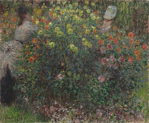 Ladies in Flowers, 1875, Claude Monet