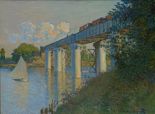 Le Pont du chemin de fer à Argenteuil, 1873, Claude Monet