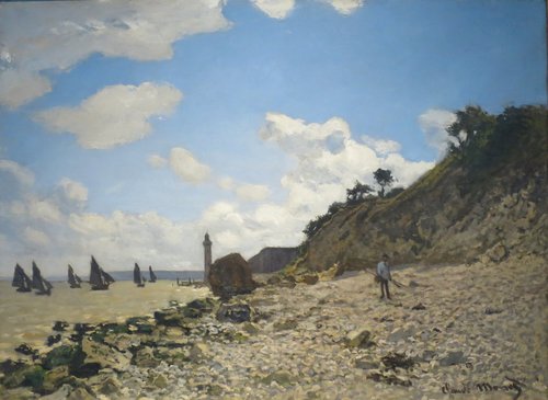 The Beach at Honfleur, 1864, Claude Monet