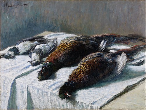 Still Life with Pheasants and Plovers, 1879, Claude Monet