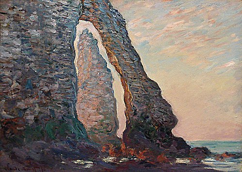 L'Aiguille vue à travers la Porte d'Aval, 1886, Claude Monet