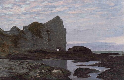 Étretat, 1864, Claude Monet