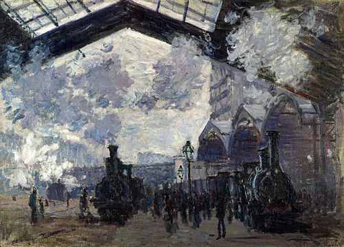 La Gare Saint-Lazare, 1877, Claude Monet