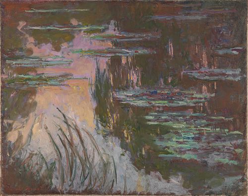 Water-Lilies, Setting Sun, 1907, Claude Monet