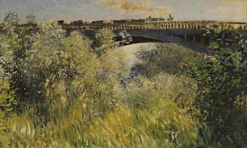 Le Pont de Chatou, 1875, Claude Monet