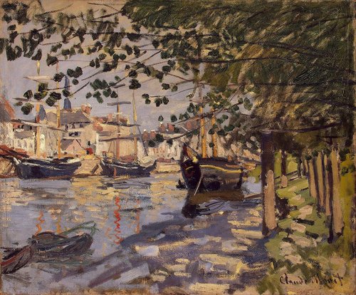 La Seine à Rouen, 1872, Claude Monet
