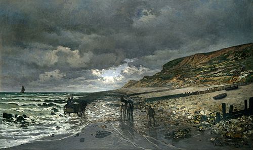 La Pointe de la Hève at Low Tide, 1865, Claude Monet