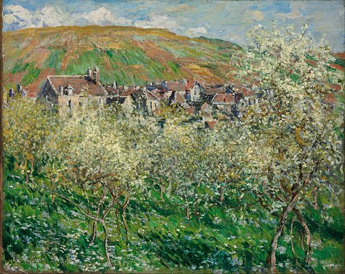 Flowering Plum Trees, 1879, Claude Monet