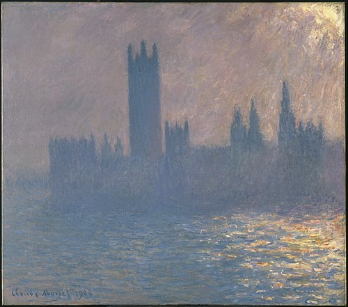 Le Parlement, effet de soleil, 1903, Claude Monet