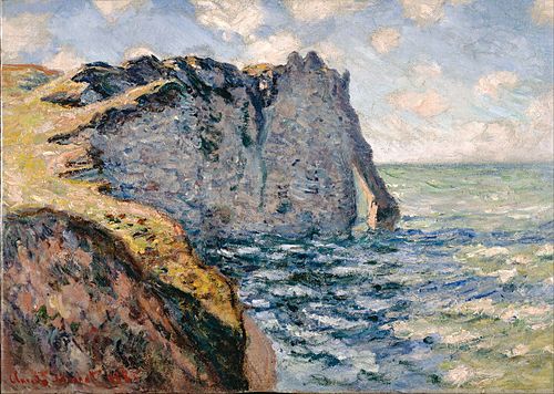 The Cliff of Aval, Etrétat, 1885, Claude Monet