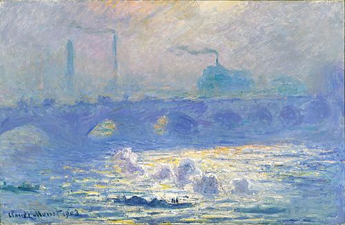 Waterloo Bridge, effet de soleil, 1903, Claude Monet