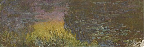 Les Nymphéas : Soleil couchant, 1920, Claude Monet