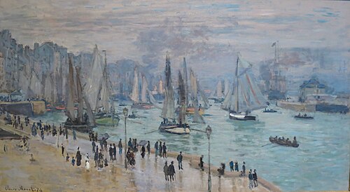 Le Havre, bateaux de pêche sortant du port, 1874, Claude Monet
