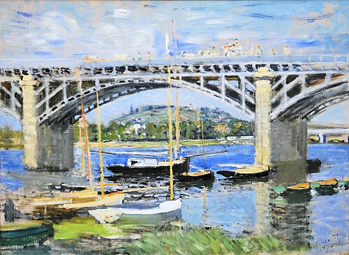 Le Pont sur la Seine à Argenteuil, 1874, Claude Monet