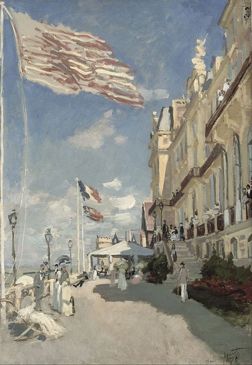 Hôtel des Roches Noires, Trouville, 1870, Claude Monet