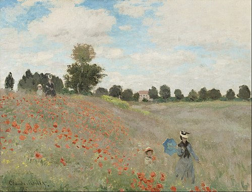 Les Coquelicots, 1873, Claude Monet