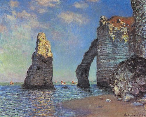 Les Falaises à Étretat, 1885, Claude Monet