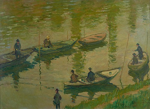 Les Pêcheurs de Poissy, 1882, Claude Monet