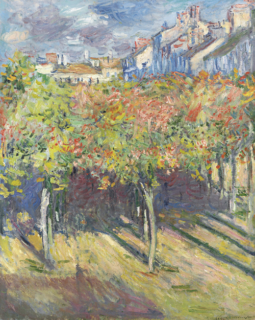 Les Tilleuls à Poissy, 1882, Claude Monet