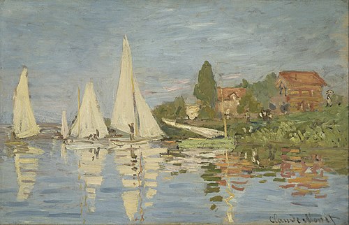 Régates à Argenteuil, 1872, Claude Monet