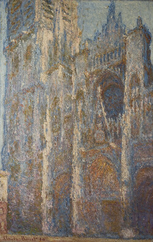 Rouen Cathedral, Portal and Tower d'Albane, Midday, 1893, Claude Monet