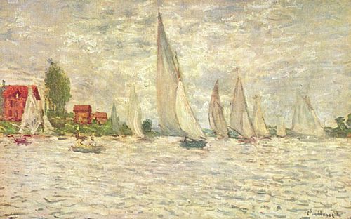 Régate à Argenteuil, 1874, Claude Monet