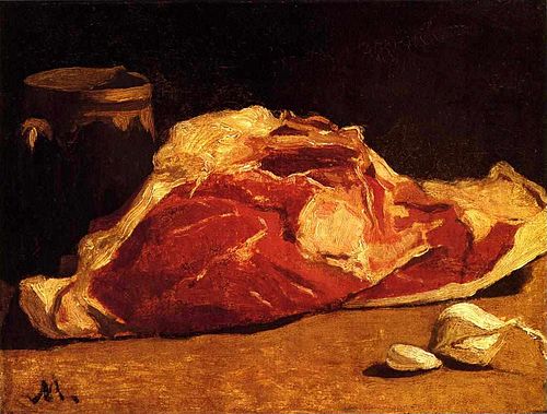 Nature Morte, le quartier de viande, 1864, Claude Monet
