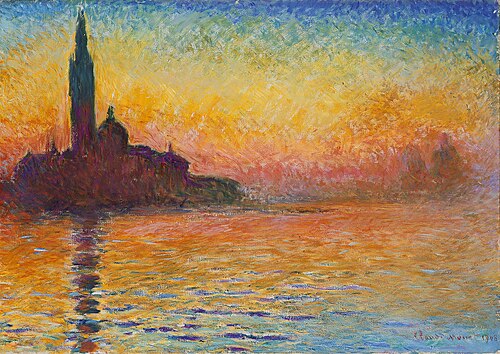San Giorgio Maggiore au crépuscule, 1908, Claude Monet