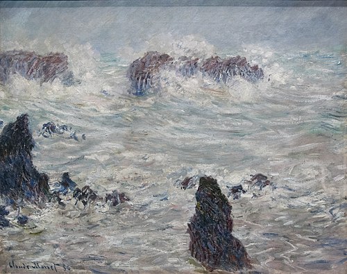 Tempête, côtes de Belle-Ile, 1886, Claude Monet