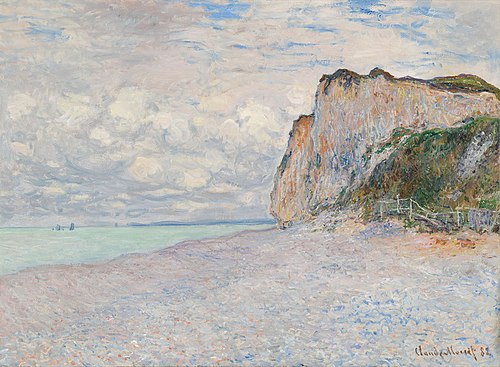 Cliffs near Dieppe, 1882, Claude Monet