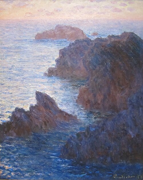 Rocks at Belle-Île, Port-Domois, 1886, Claude Monet