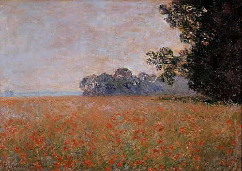 Champ d'avoine aux coquelicots, 1890, Claude Monet