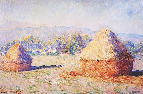 Grainstacks in the Sunlight, Morning Effect, 1890, Claude Monet
