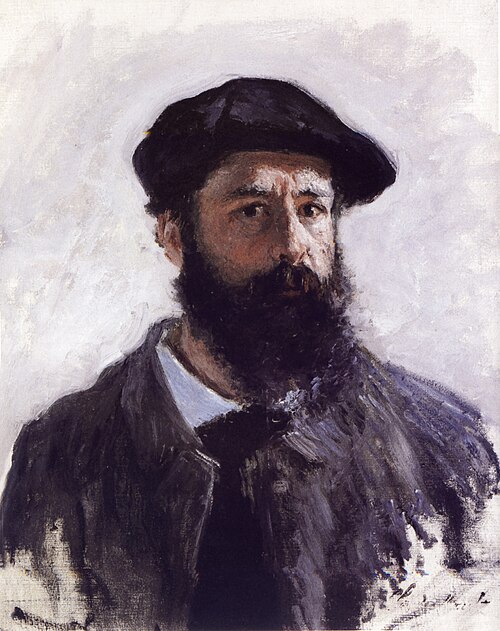Autoportrait coiffé d'un béret, 1886, Claude Monet