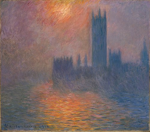 Le Parlement, coucher de soleil, 1904, Claude Monet
