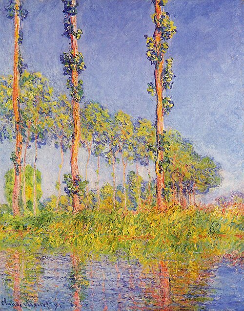 Trois Peupliers, effet d'automne, 1891, Claude Monet