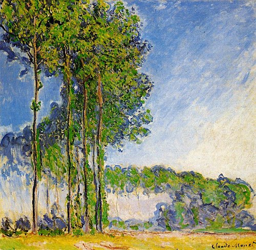 Peupliers, vus du marais, 1892, Claude Monet