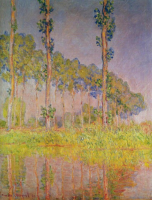 Les Trois Arbres, printemps, 1891, Claude Monet