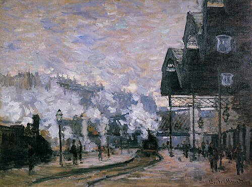La Gare Saint-Lazare, vue extérieure, 1877, Claude Monet