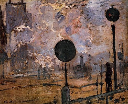 La Gare Saint-Lazare, les signaux, 1877, Claude Monet